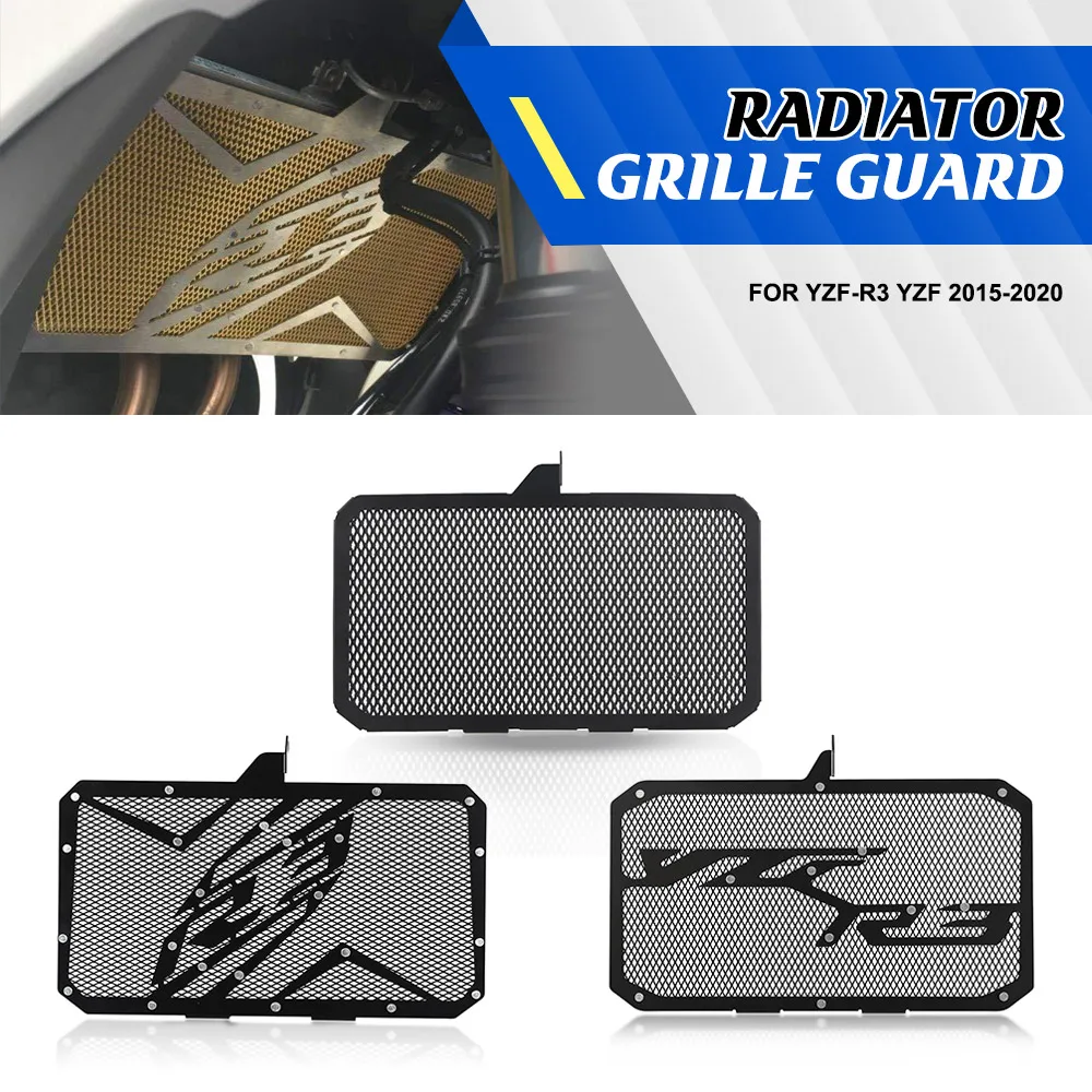 

R3 2021 2022 2023 2024 Radiator Grille Guard Covers Oil Cooler Radiator Shield Protector YZFR3 For Yamaha YZF-R3 YZF 2015-2020