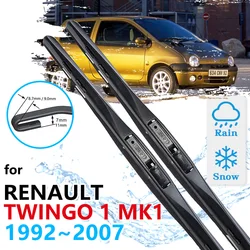 For Renault Twingo 1 MK1 1992~2007 Car Front Wiper Blades Cleaning Windscreen Windshield Car Accessories Windows 1993 1994 1995