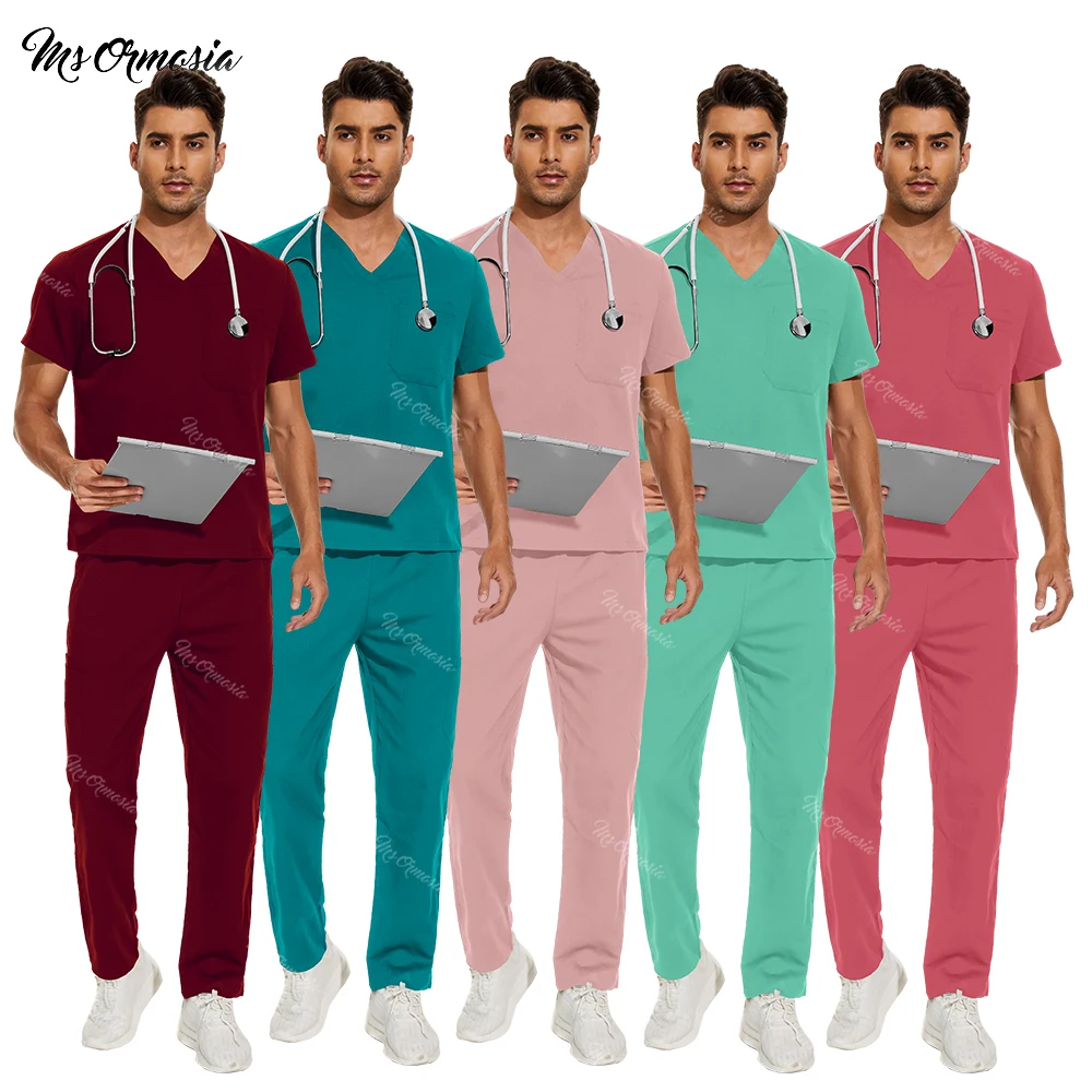 

High Quality Medical Uniform Straight Pants Scrubs Set Pet Grooming Doctor Work Clothes Health Care Accessories Nursing Workwear