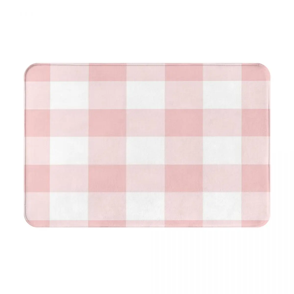 

Gingham Pantone Rose Carpets Floor Mat Bedroom Rug Cute Room Decor Bath Rug Carpet Door Mat