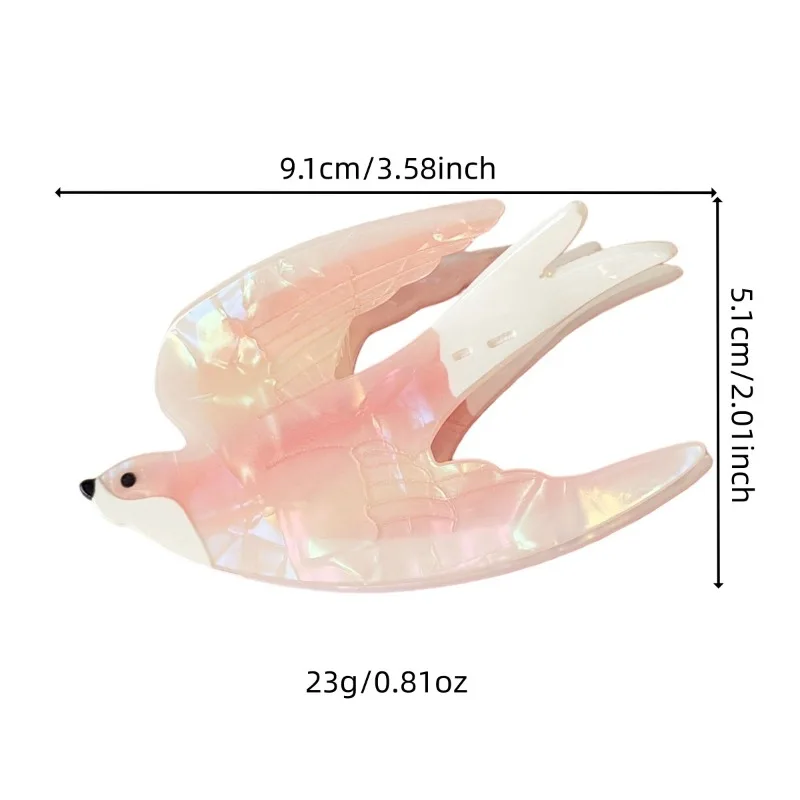1pcs Cute Swallow Hair Claw Women Chic Animal Accents Trendy Playful Accessory Stylish Whimsical Girls Headwear Party Daily Wear
