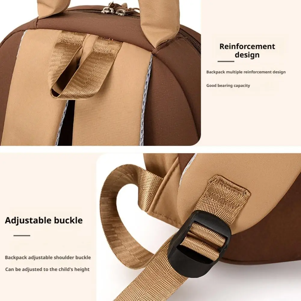 حقيبة ظهر مدرسية صغيرة خفيفة الوزن ذات سعة كبيرة ومتعددة الجيوب كارتونية لطيفة كابيبارا لحقيبة ظهر رياض الأطفال للأولاد والبنات #5