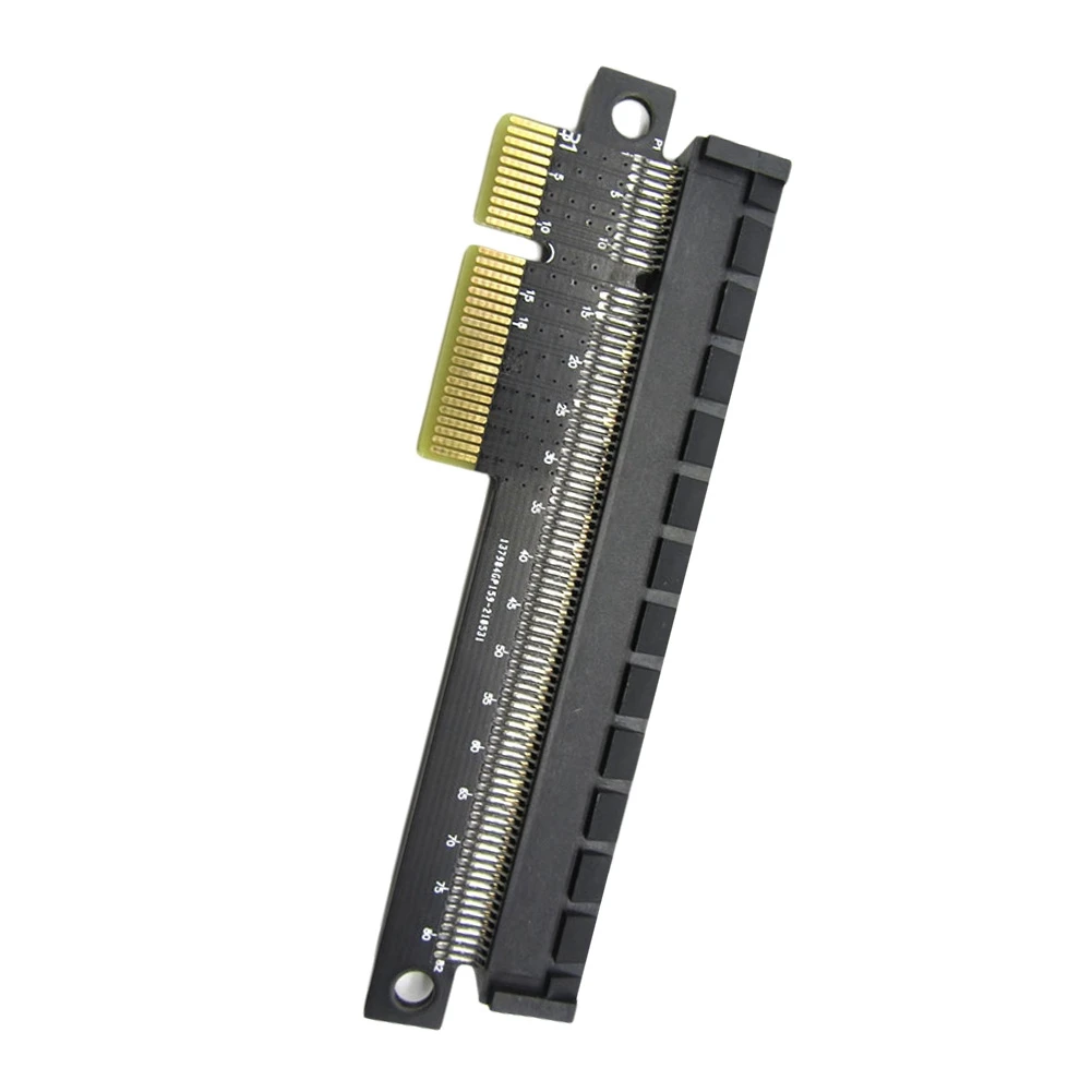(DT37) PCI-E 4X to 16X Adapter Card PCI-Express 4X Male to Female Riser Card Converter Computer Motherboard Converter Parts