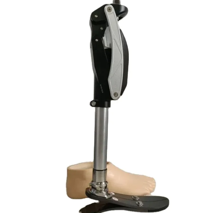 prosthetic leg   orthotic  leg with  four bar pneumatic knee joint medical device