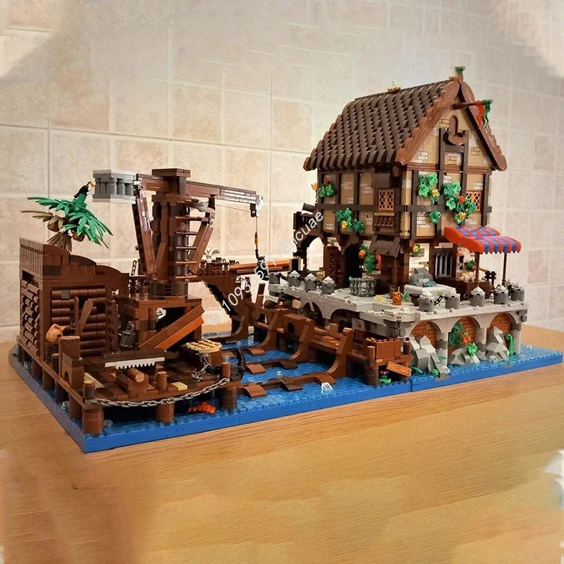

8993pcs MOC Pirate Caribbeanes Shipyard Pirates Building Blocks Christmas Stress-Relief Collector for Adults Children Kids Gift