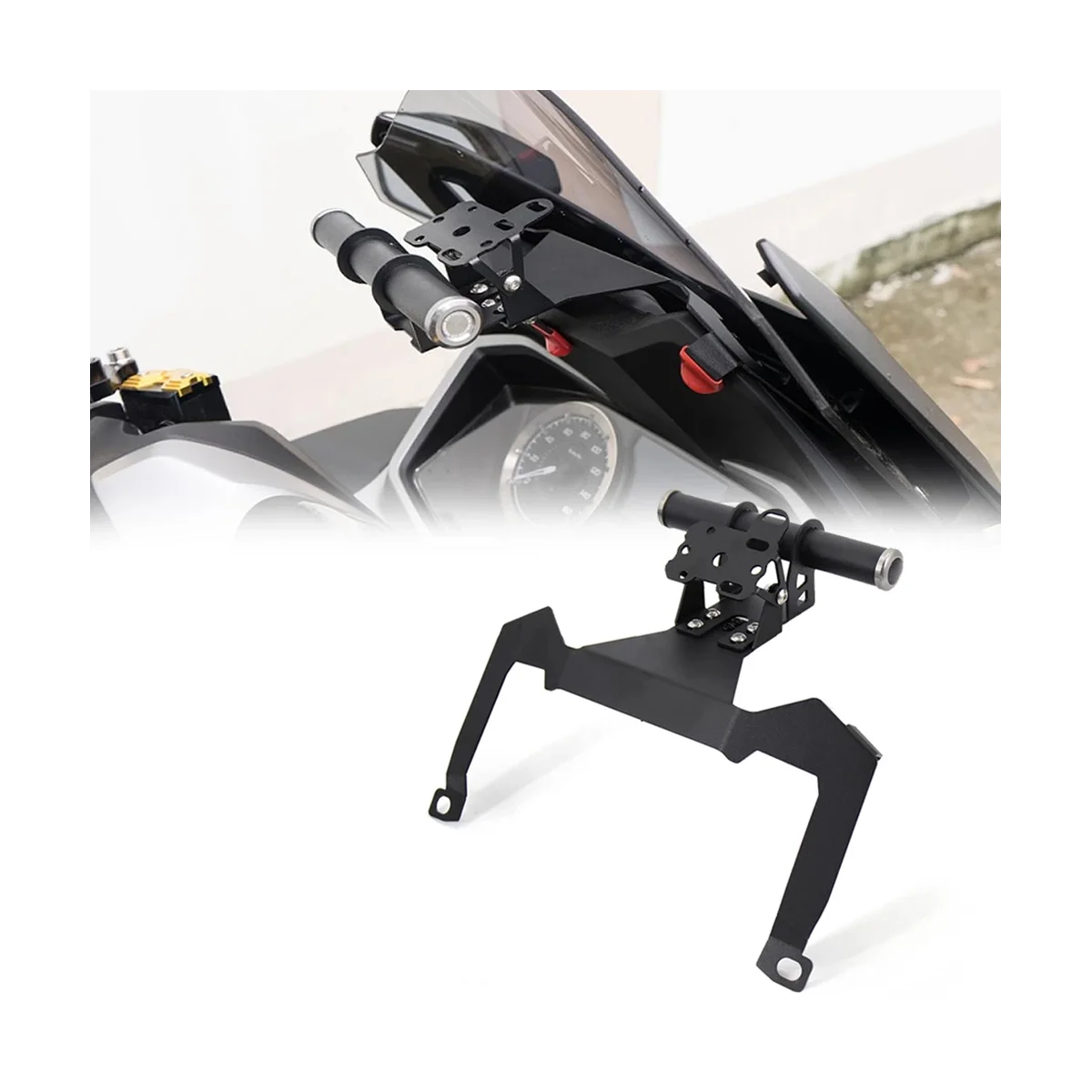 Motorcycle Front Phone Stand Holder GPS Navigaton Plate Bracket for Honda Forza 350 125 Forza350 2020-2022