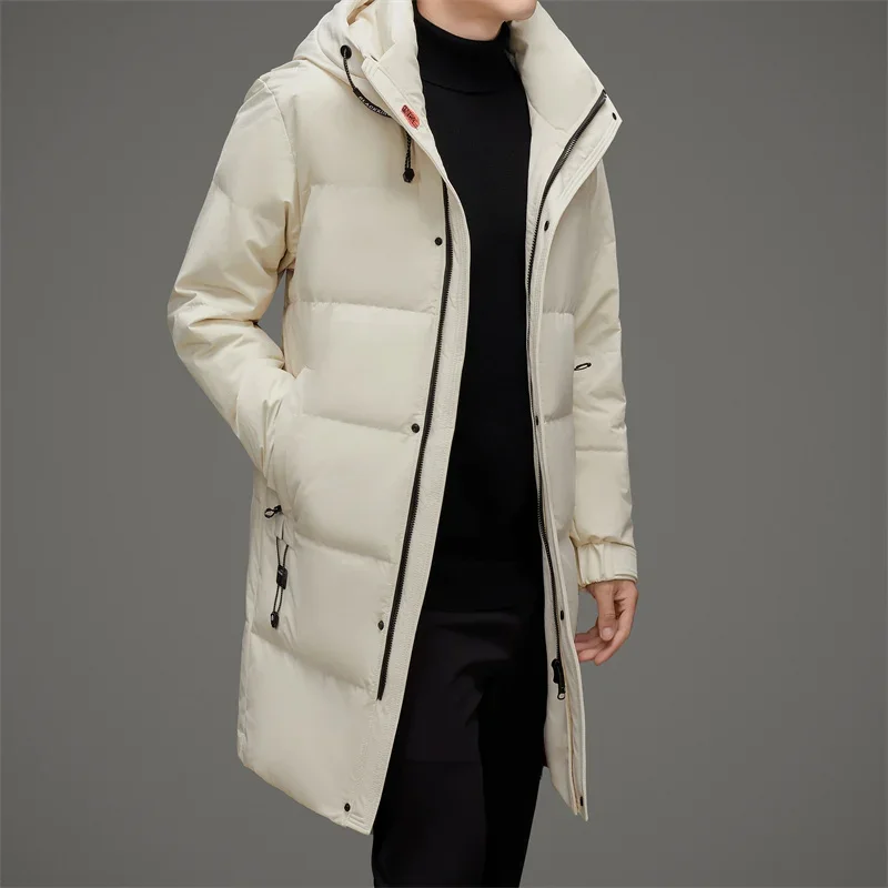 Yeae Designer männliche Winter marke lange Daunen jacke Mann 2024 Winter jacke für Männer lässig Mann Sack Herren kalte Kleidung Herren mantel