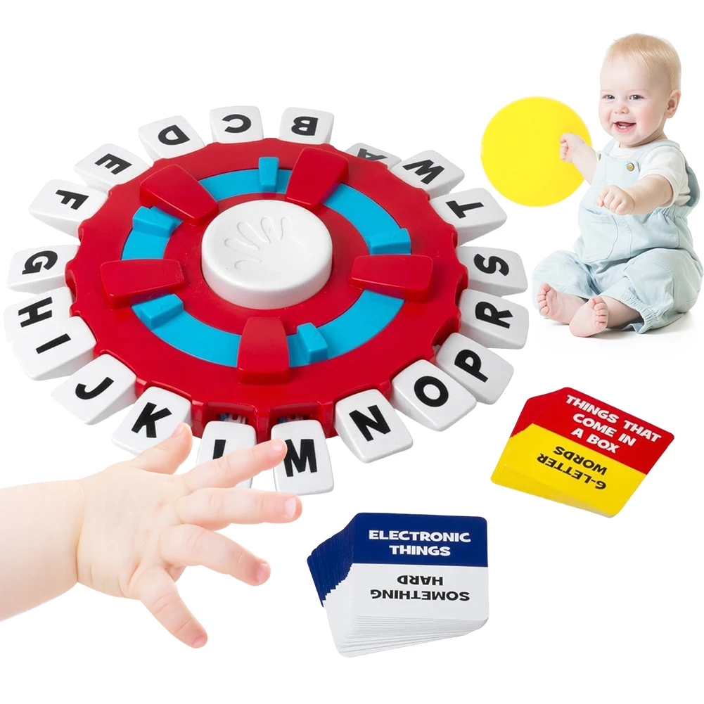 Fast Paced Word Game Creative Alphabet Board Game Parent-Child Interactive Desktop Words Game for Adults Children Family