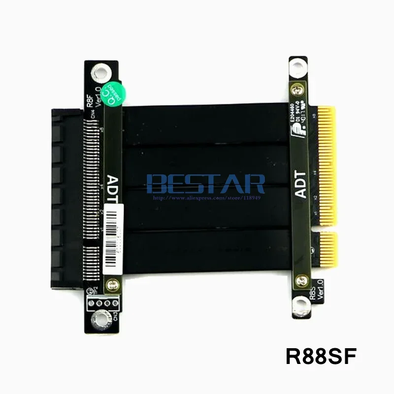 كابل تمديد Riser PCI-E 3.0 X8 إلى Pci-e 8 8x PCIe Riser CARD Expresscard 1U 2U كابل موسع للخدمات 20 سم 100 سم Gen3 64Gpbs