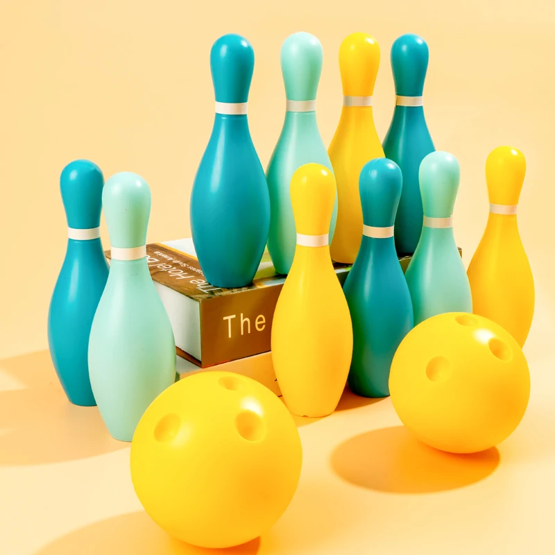 

Cheap Bowling Set Sport Game Indoor Play 19cm Kids Plastic Toy Bowling Ball Toys for Kids