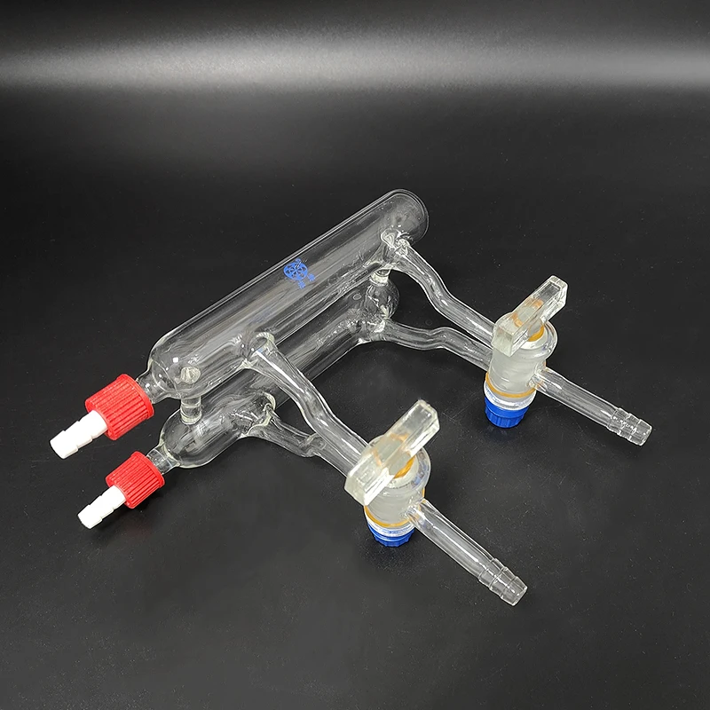 FAPE Double row tube vacuum gas distributor,Glass valve,Left two-detachable nozzle,Right two-closed