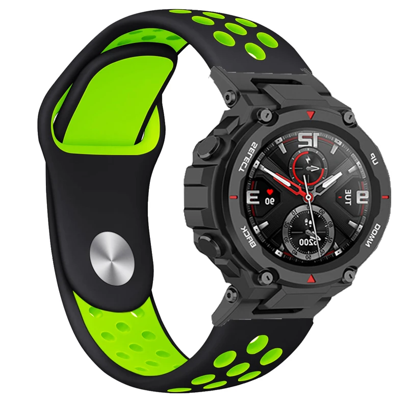 سيليكون استبدال حزام ل Huami Amazfit T-rex الرياضة حزام (Band) ساعة سوار ل شاومي Amazfit T ريكس برو معصمه اكسسوارات