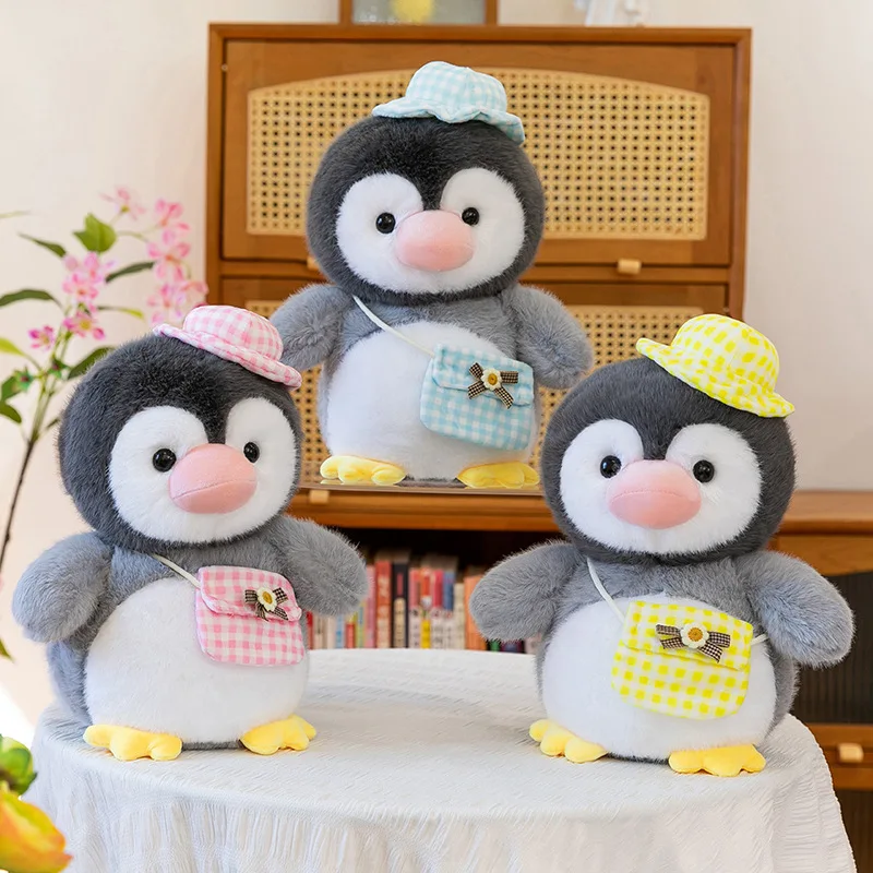 Kawaii pluche Penguin Squad Ocean Series gevulde pop groot knuffelspeelgoed voor kinderen verjaardagscadeau Plushie dierenkussen