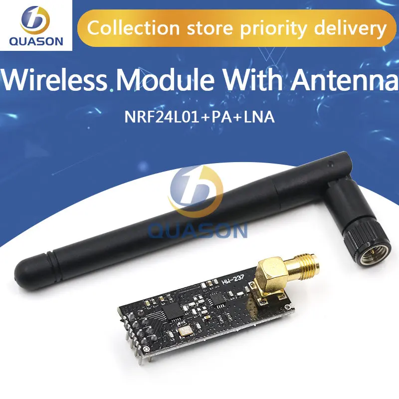 Módulo inalámbrico NRF24L01 + PA + LNA con antena, 1000 metros, FZ0410