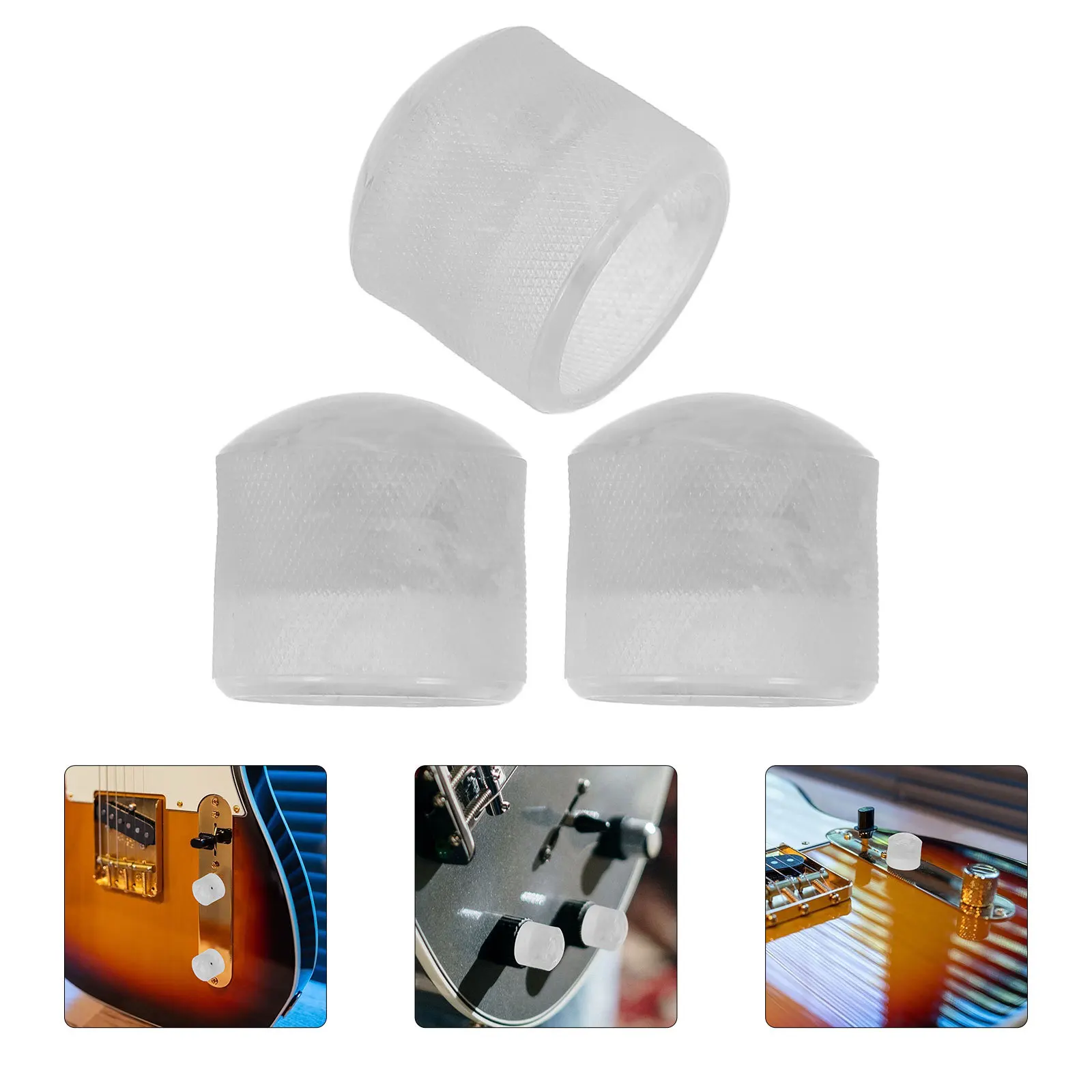 

1Set Anti-Corrosive Potentiometer Knobs for Sound Equipment Volume Control Potentiometer Knobs Volume Caps Plug Adapter