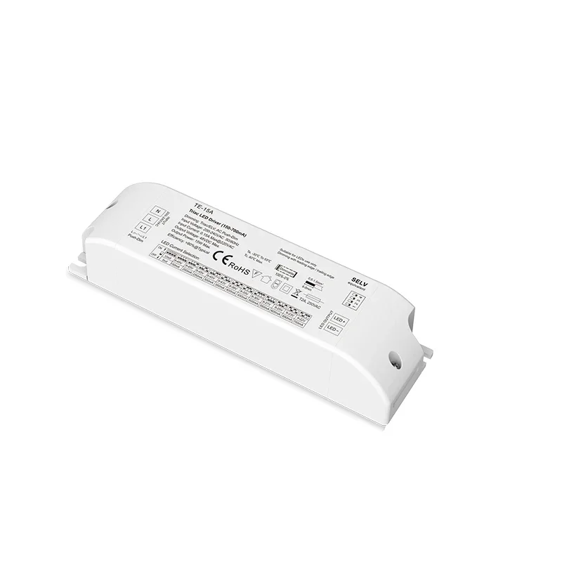 Skydance AC Push-Dim Triac Dimming LED Driver 200-240V input,Output 1-36W 150-1200mA constant current Dimmable dimmer DIP switch