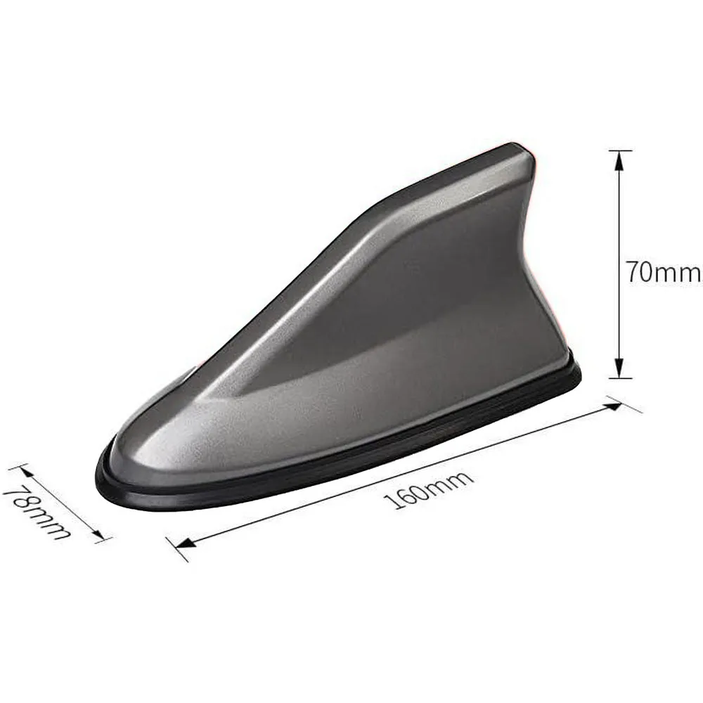 1Pcs Car Shark Fin Antenna Cover For Most Models with Curved or Flat Roofs 65mm*70mm*170mm ABS Premium Material Car Accessories