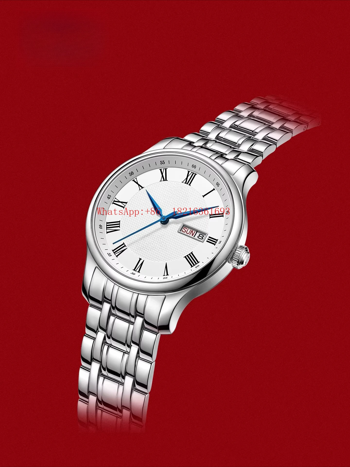 

Автоматические механические часы Классический календарь Через низ Повседневные мужские часы