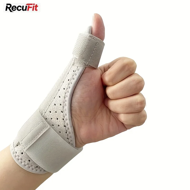 1pcs Adjustable Thumb & Wrist Support Brace with Aluminum Alloy Plate,Breathable for Wrist&Thumb Injury Recovery,fits Both Hands