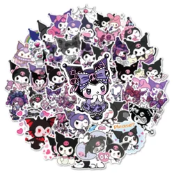 Pegatinas de dibujos animados Kuromi para niñas, calcomanías estéticas de Anime Kawaii, papelería decorativa para portátil, pegatina Sanrio para niños, 10/30/50 piezas