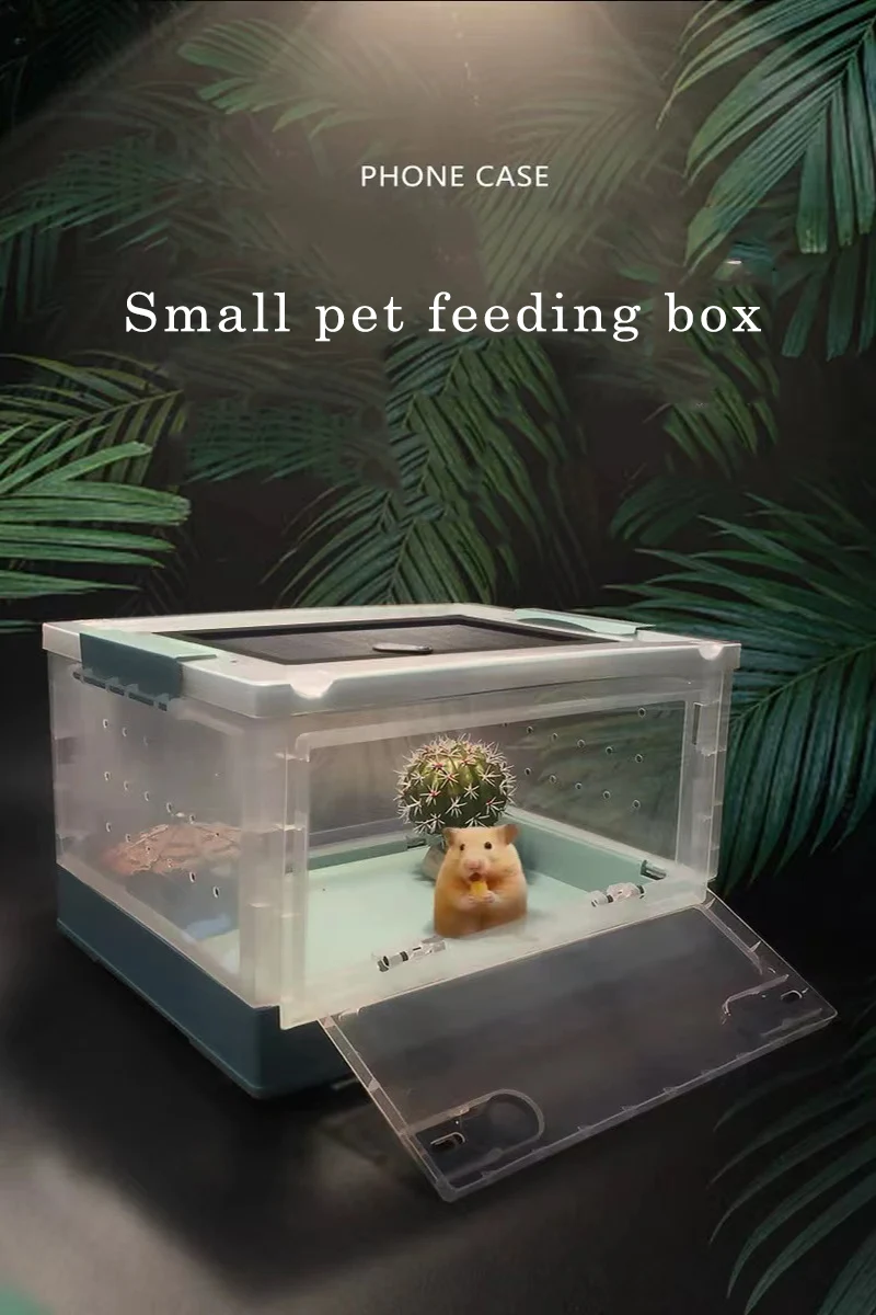 Reptile Terrarium Tank, Reptile Box, Feeding Box, Tortoise, Lizard, Hatching Container, Rearing Tank, Amphibians