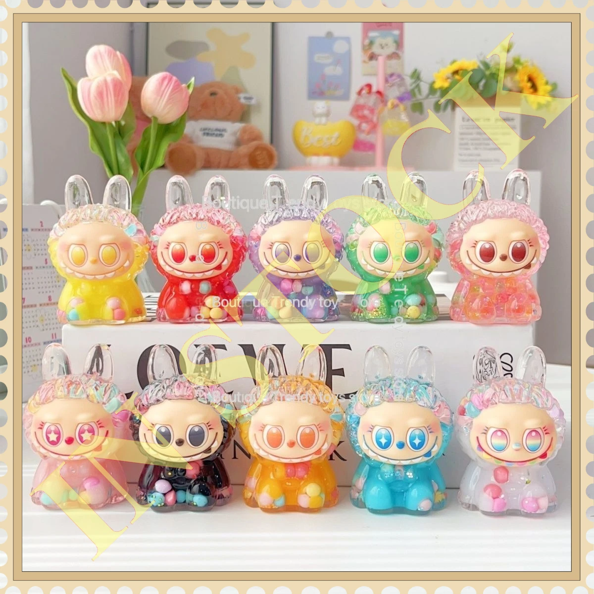 

Hot-selling Quicksand Ornament 26 Group Favorite Creative Acrylic Cloth Rabbit Decorative Ornament with Cute Design, New Product