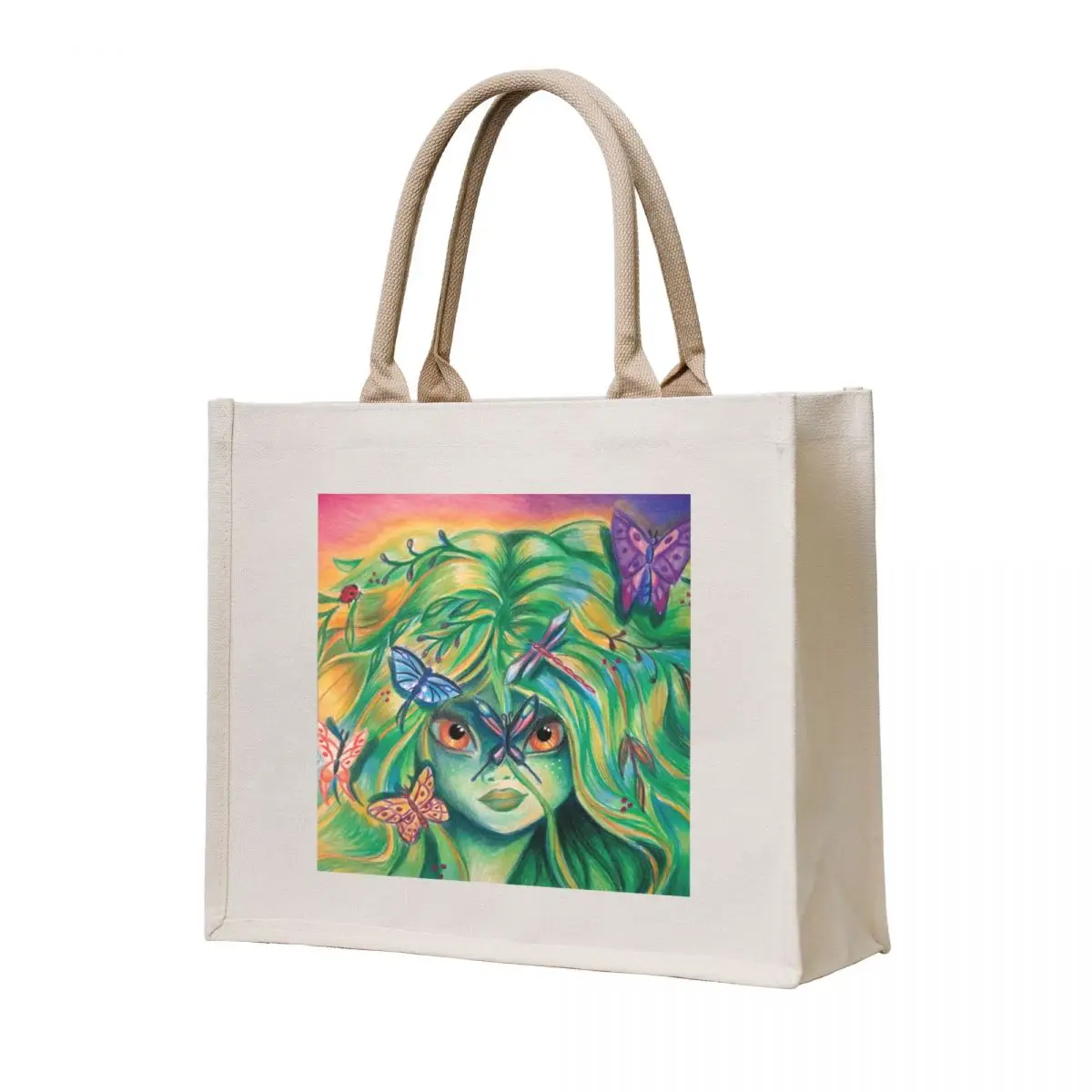 

Green Fairy Tote Bag university shopper bag tote bags men canvas bags Women bags