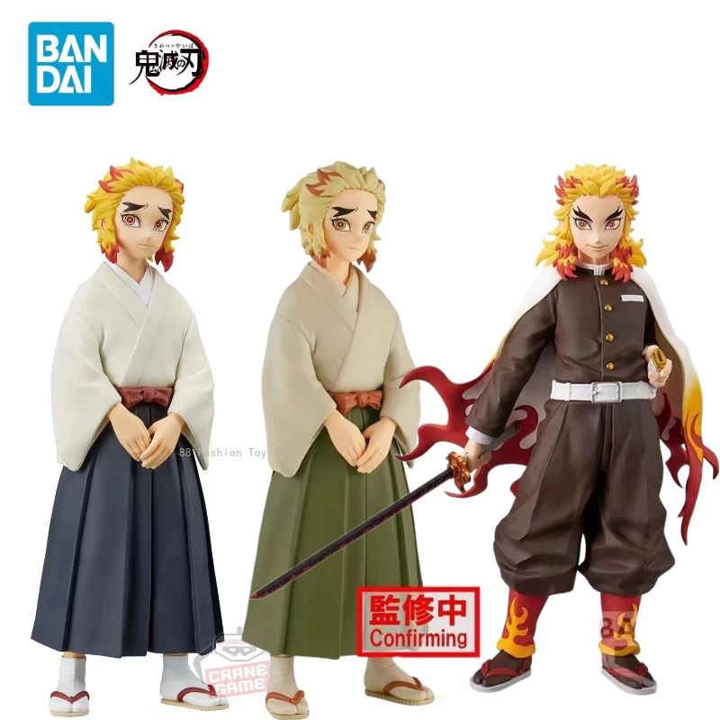 In Stock Original Bandai BANPRESTO Demon Slayer Rengoku Kyoujurou Rengoku Senjuro PVC Anime Figures Toy Collection Gift Model