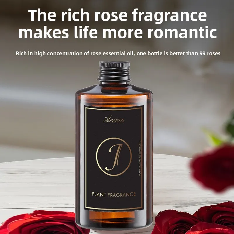 250ML Woody Rose Aroma Diffuser Refill Essential Oil Long Lasting Fragrance for Indoor Home Hotel Air Freshener Reed Diffuser