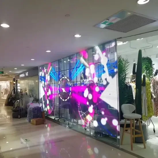 Custom Weatherproof Outdoor LED DisplayTransparent Glass Display Screen Indoor/Outdoor Advertising Video Wall Display
