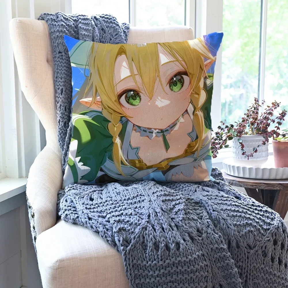 1 قطعة ورقة الرسوم المتحركة S-Word A-الفن O-Online كيس وسادة وسادة مربعة غرفة نوم أريكة LeisureComfortCarLivingRoomHome الديكور 40X40 #4