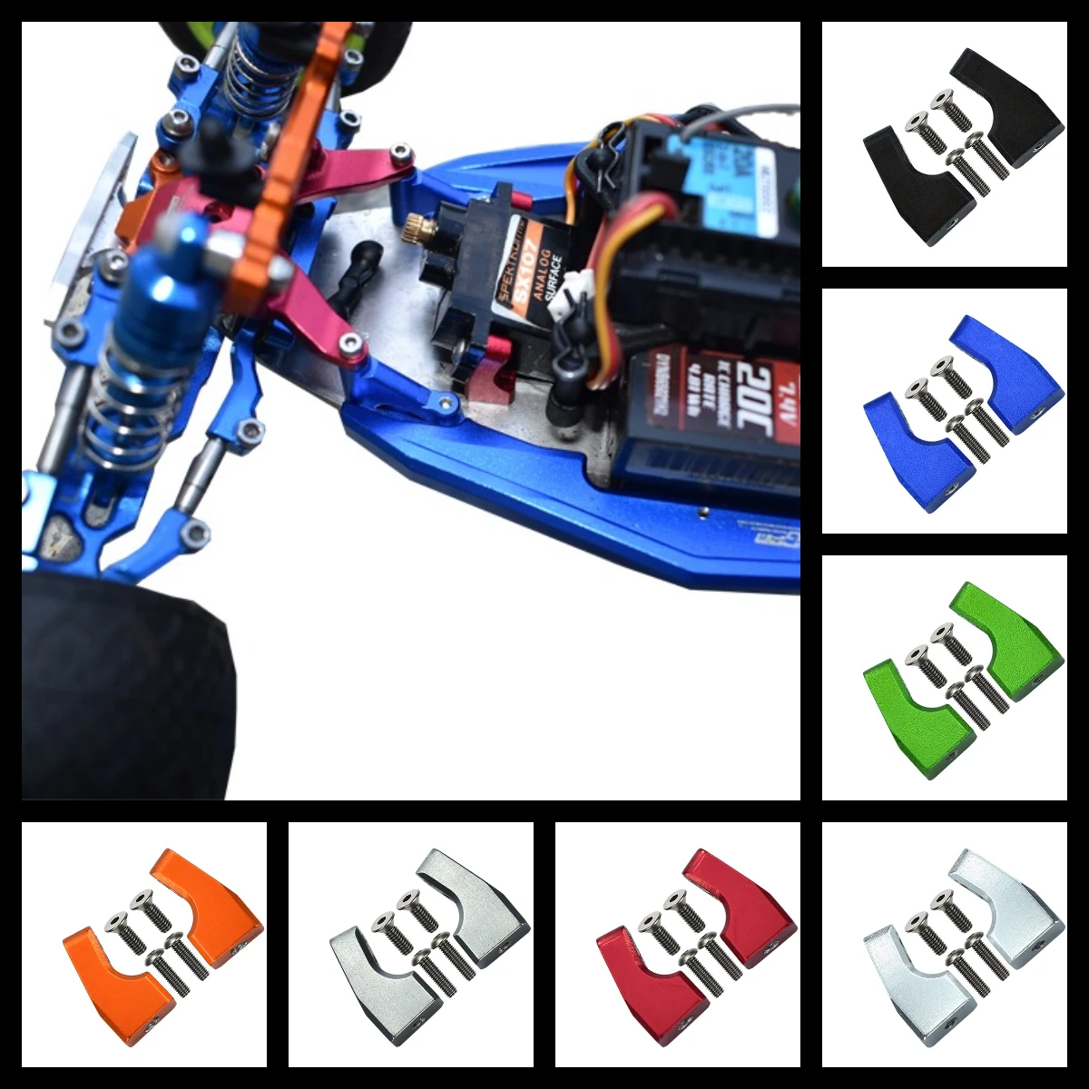 

GPM Aluminum Servo Mount For LOSI 1/18 Mini-T 2.0 1/16 Mini-B