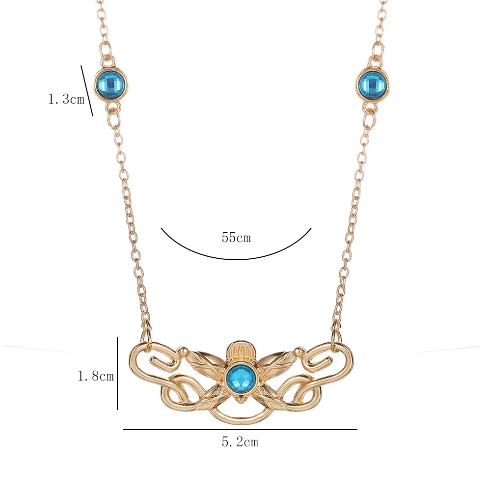 بضائع أفلام وتلفزيون أوروبية وأمريكية مشهورة بما في ذلك قلادة Elf King المجوهرات ذات الطراز الحلو والرائع #6