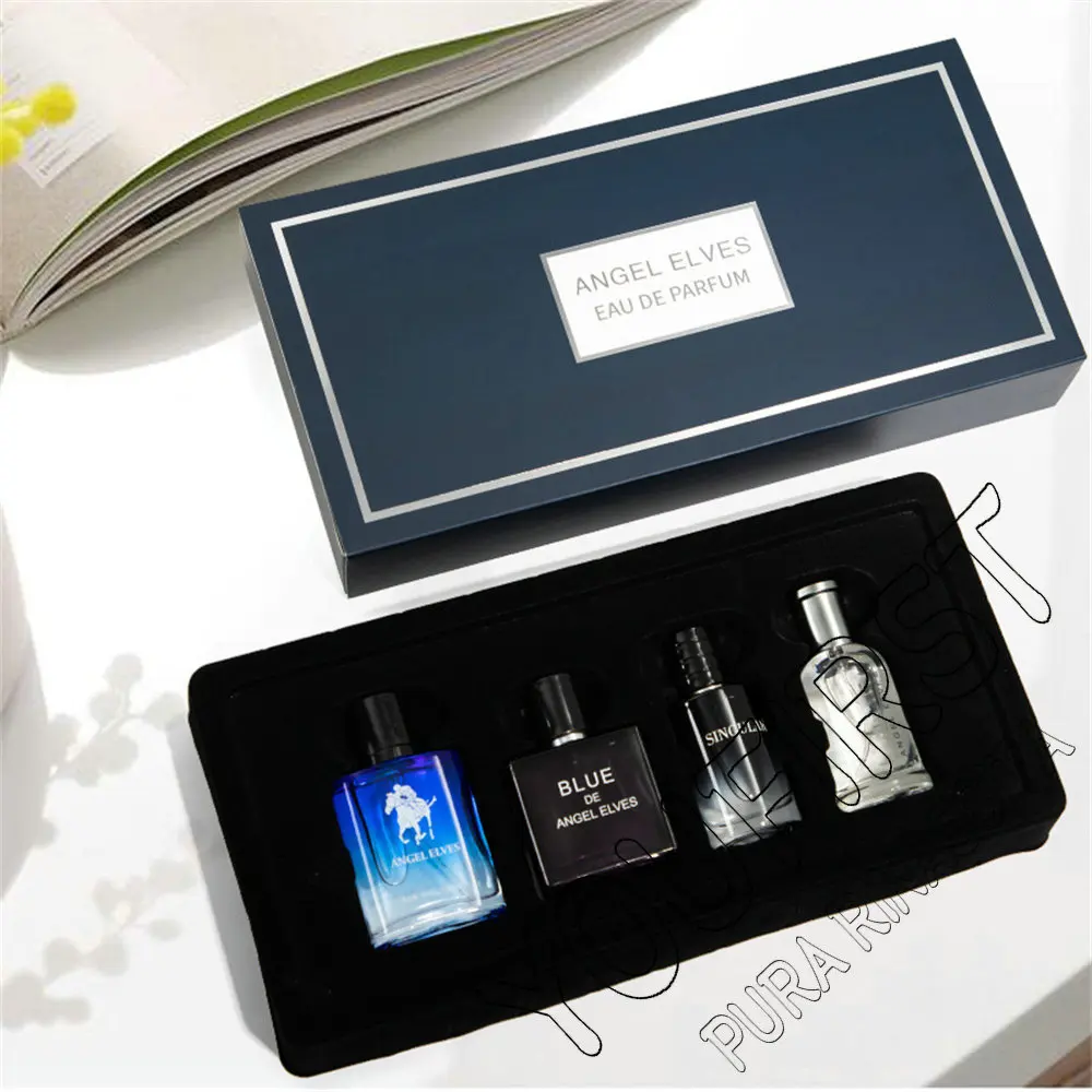 Brand Perfume Men For Date 120ml Pheromone Perfumes Masculinos Lasting Charming Man Spray Parfums Homme Gift Box 4 Pcs Set New