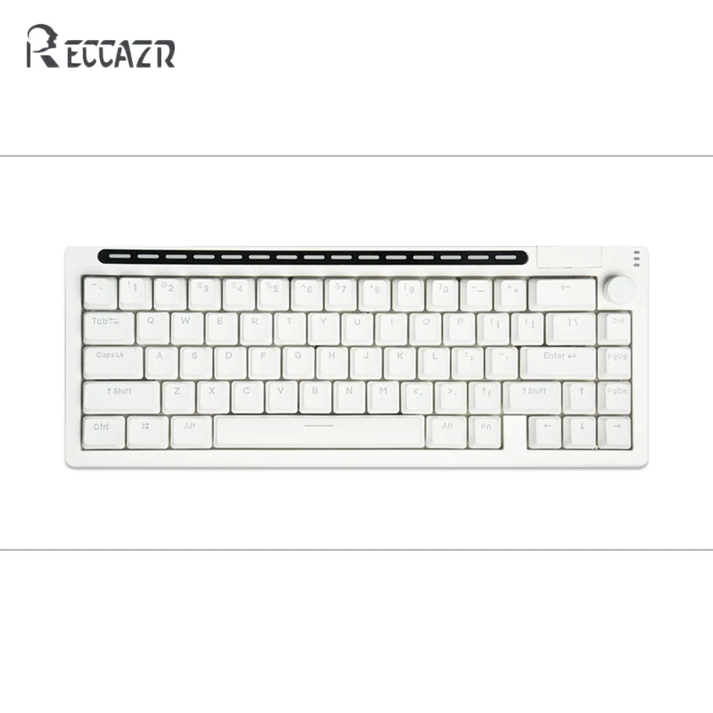 

RECCAZR R66 Механическая клавиатура, трехрежимная RGB, беспроводная Bluetooth-клавиатура с горячей заменой, геймерская клавиатура с ручкой, игровые аксессуары