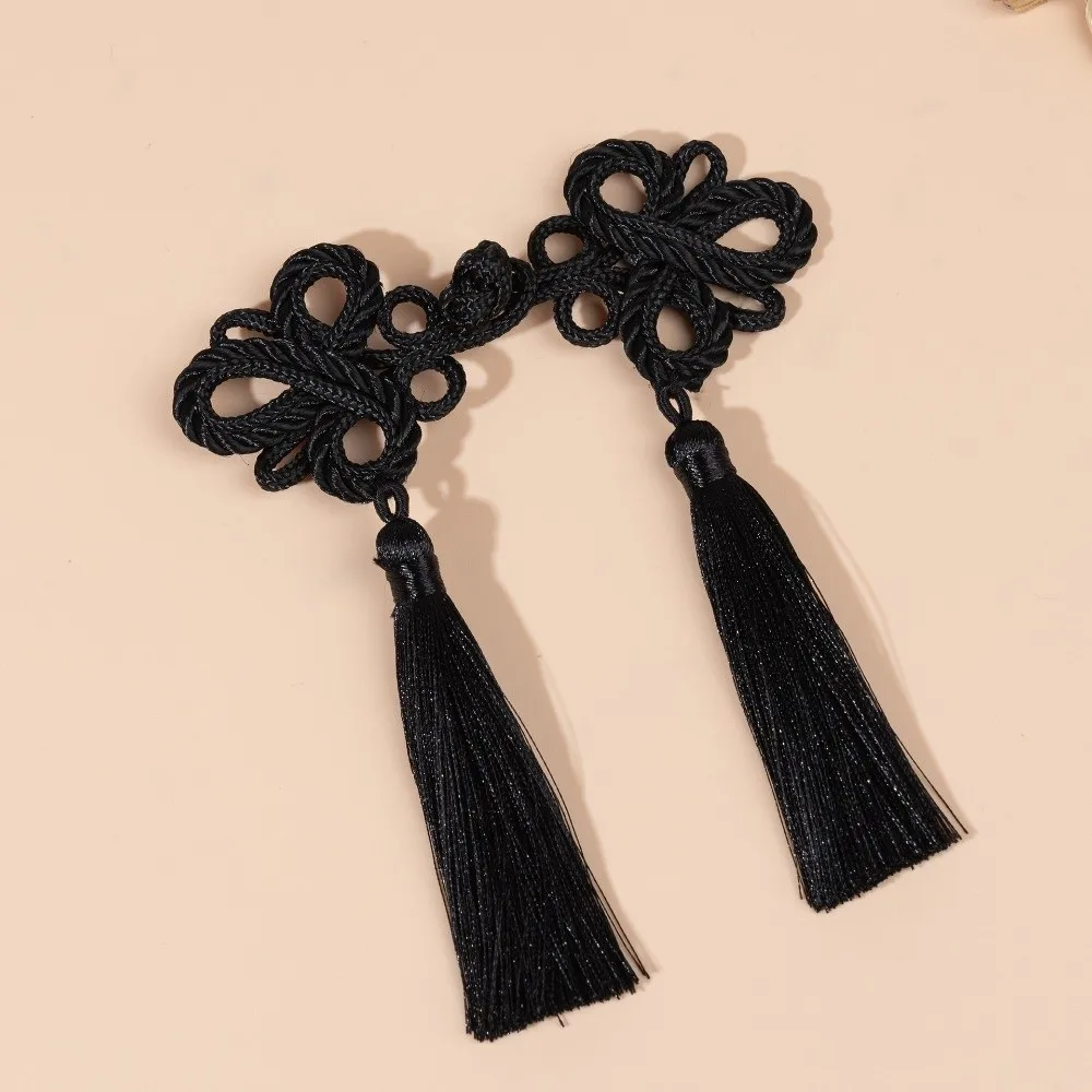 Chinese Style Clothing Buttons Needlework Tassel Chinese Knot Buttons Sewing Button DIY Plate Buckle Sewing Accessories