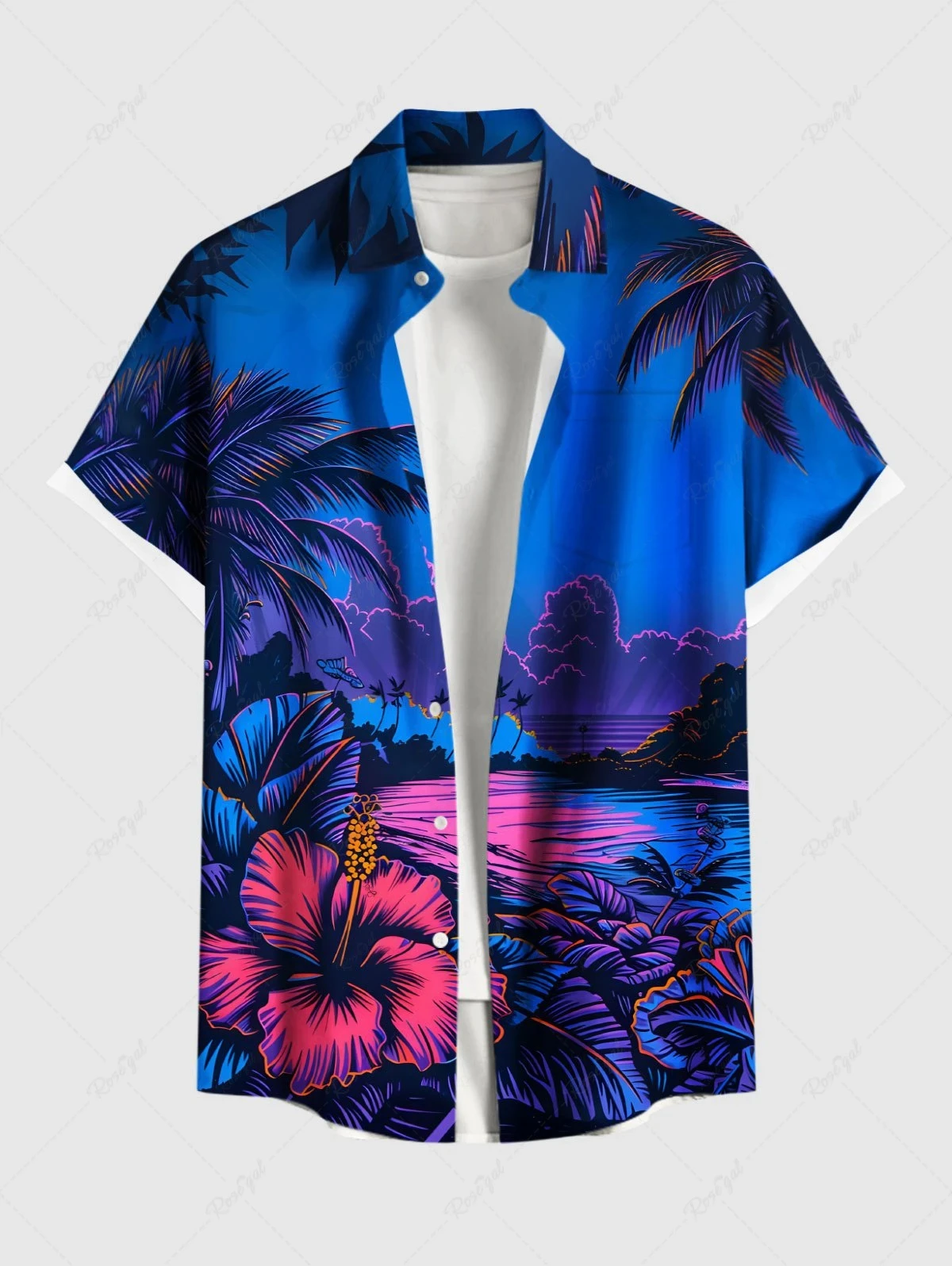 

Fashion Men's Hawaiian Shirt 3D Printing Short Sleeved Button Down Lapel Shirts Oversized Tops Summer Casual Aloha shirt