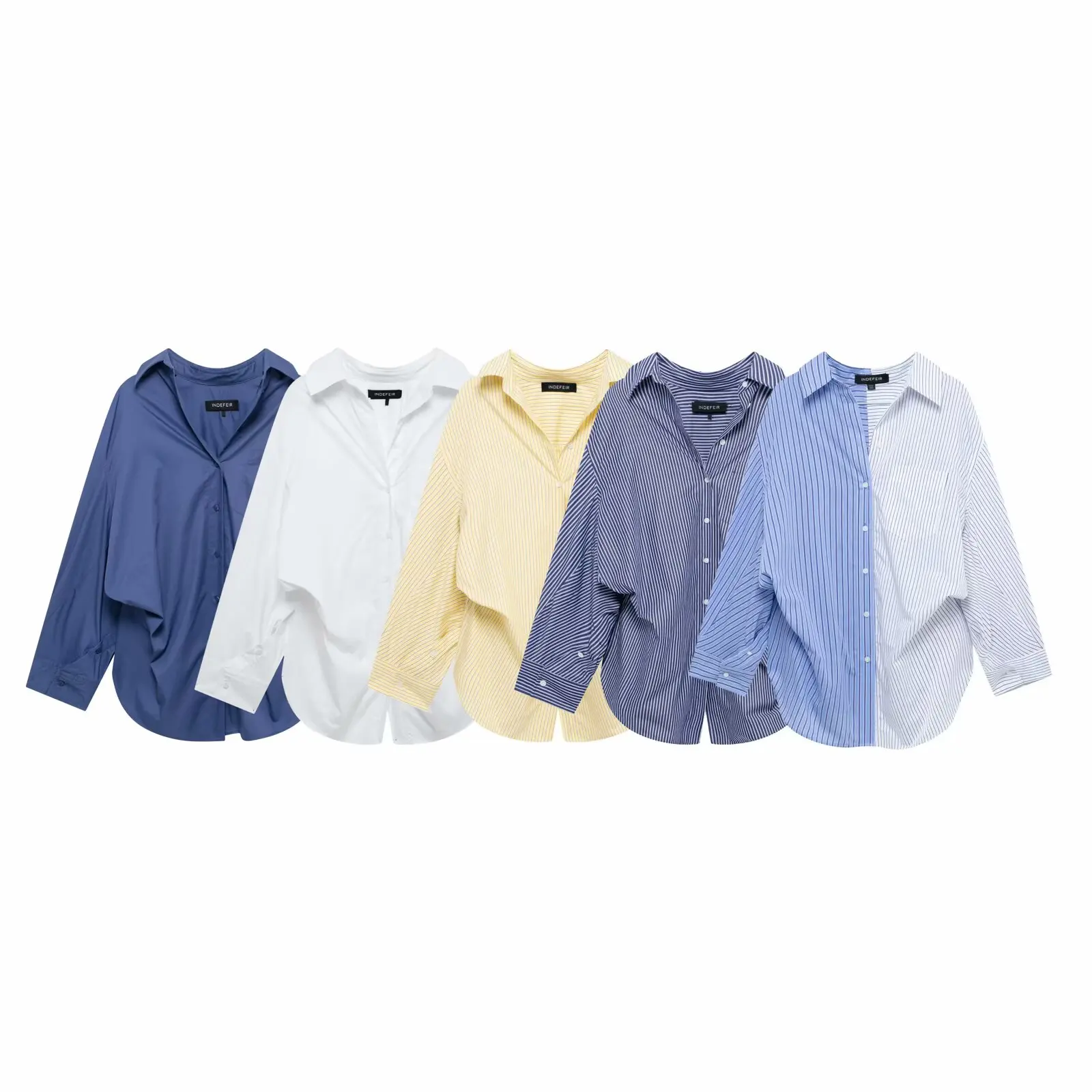 

Women Casual Loose Shirt Butter Yellow Shirts New 2025 Spring Summer Holidays High Street Shirts Commuter Versatile Shirt