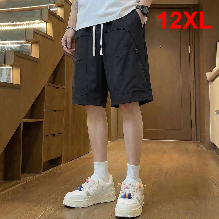 

12XL Plus Size Cargo Shorts Men Summer Quick-drying Breathable Shorts Male Fashion Casual Short Pants Male Big Size 12XL