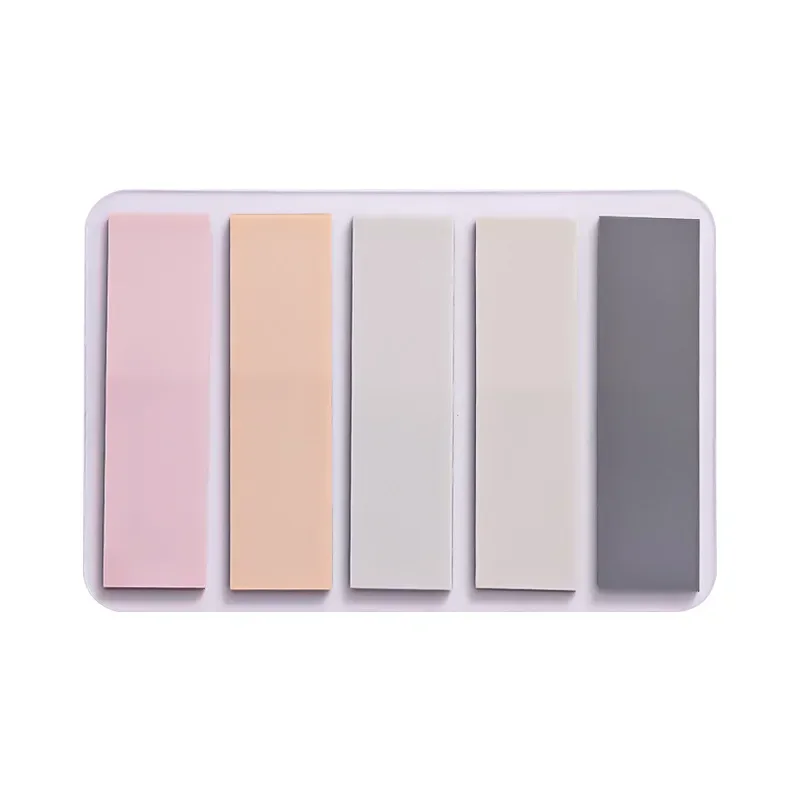 100pcs/set Self-adhesive Memo Pad Sticky Note PET Notepad Index Sticker Bookmarks Stationery Book Page Marker