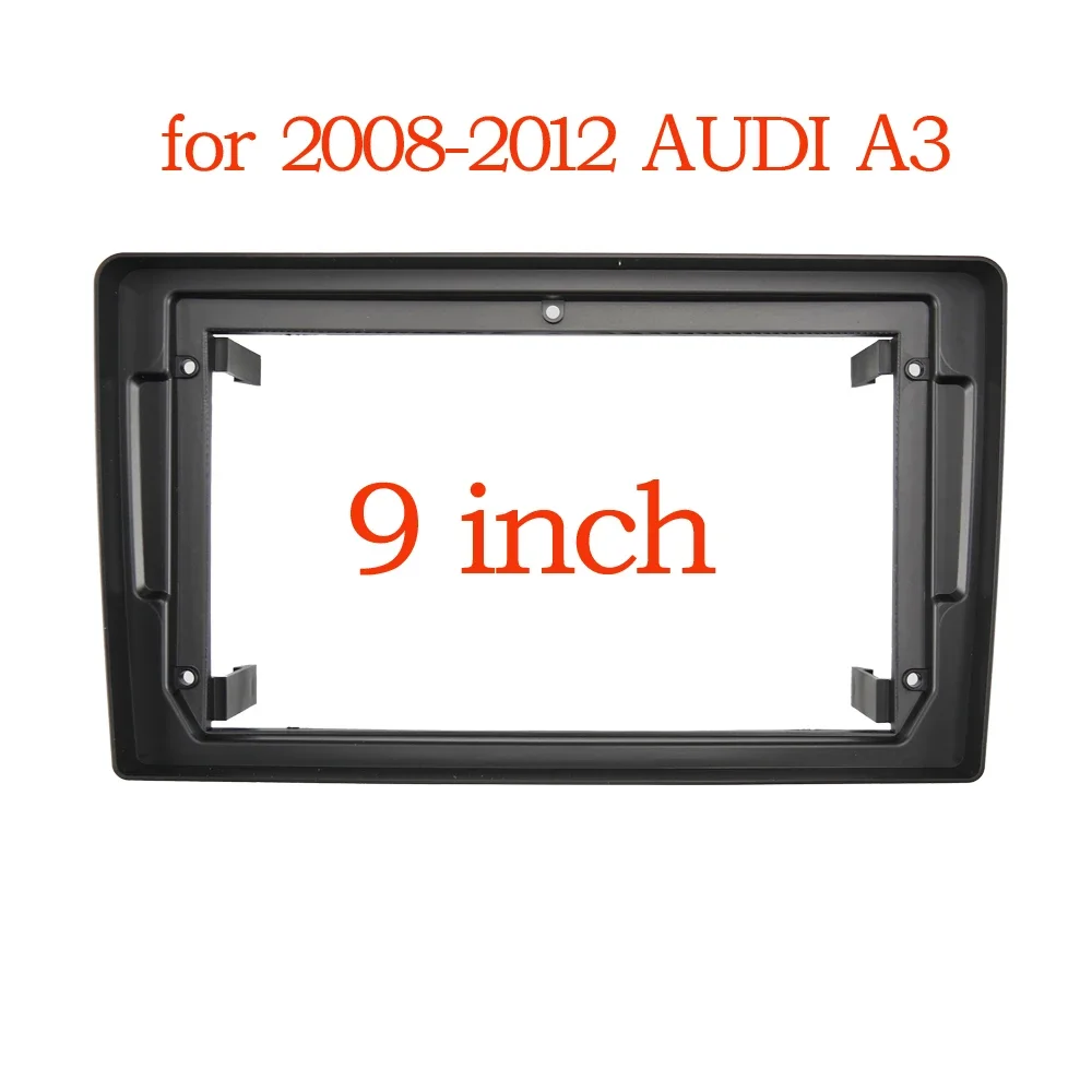 For Audi A3 9 inch 2 Din Car Radio Headunit Stereo Fascia Panel Dash Mounting Frame  Accessory Trim Kit Face