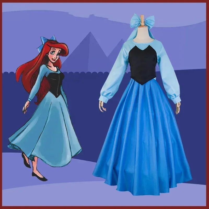 Ariel Costume The Little Cosplay Costume Halloween costume  Ariel Princess Dress Suits Halloween Carnival Adult Clothes for Wome