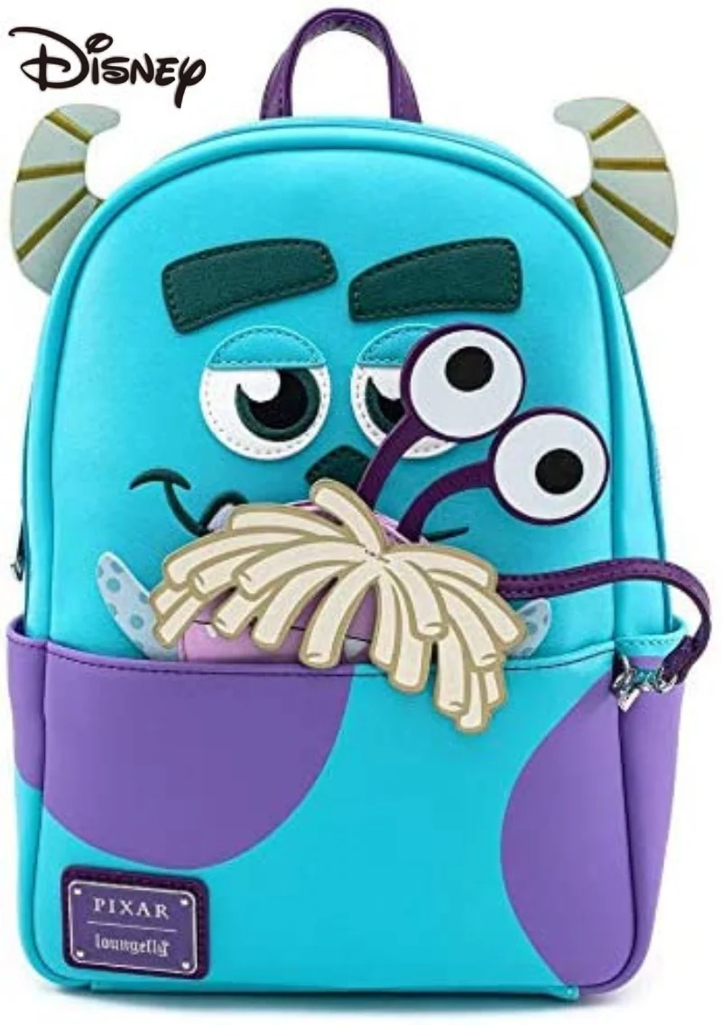 MINISO Disney Loungefly Monster University Mao Monster Big Eyed Sullivan Backpack College Men and Women School Bag