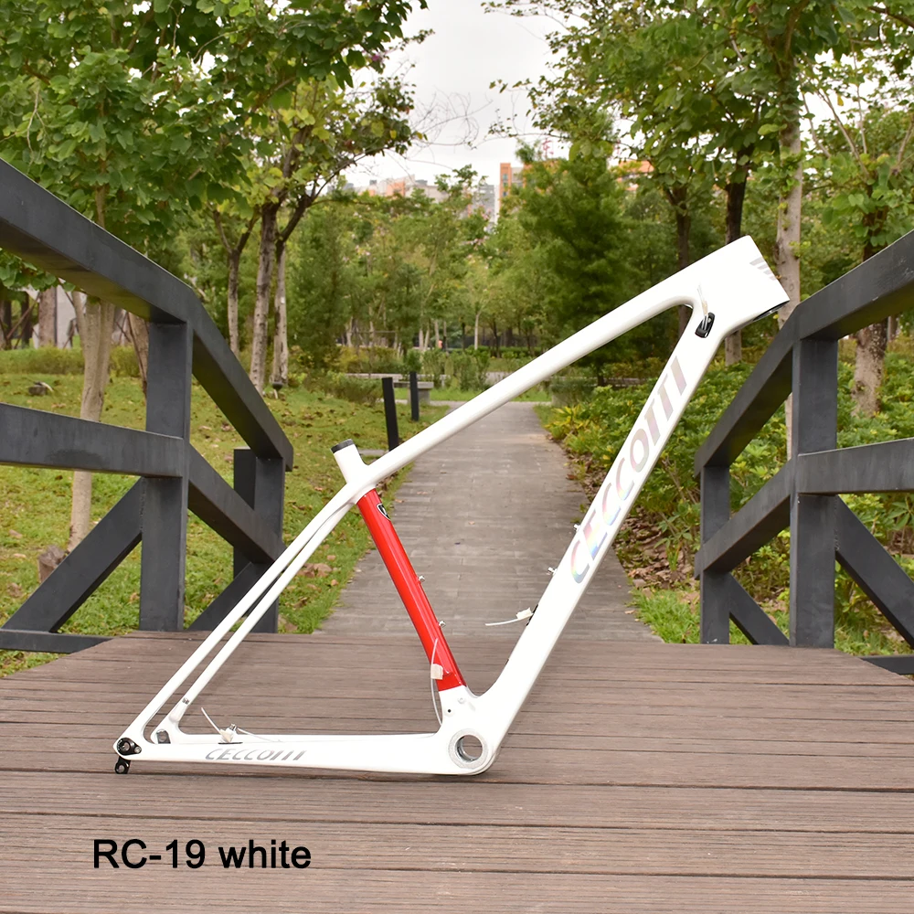 Carbon Mountain Bike Frame, Bicycle Frameset, Laser Reflector Logo MTB 148mm Boost Or 142mm Thru Axle