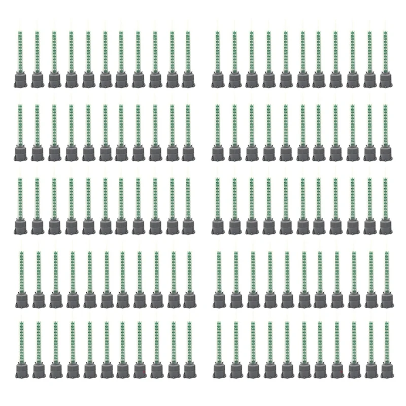 

ABSE-100Pcs Epoxy Adhesive Mixing Nozzle Static Mixing Nozzle MB5-16 Mixing Tube (1:1Ratio) For AB Glue Mixer