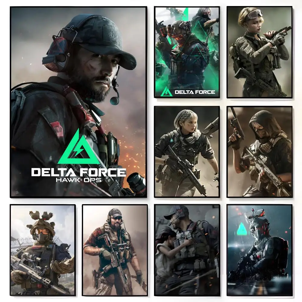 Tactical Action FPS Game D-Delta F-Force Poster American Film Mural Home Childrens Room Wall Decor Print