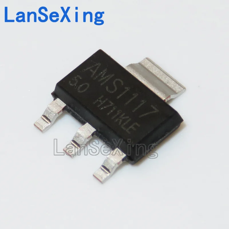 AMS117-5.0V linear voltage regulator chip SOT-223 1117-5.0 power supply IC chip