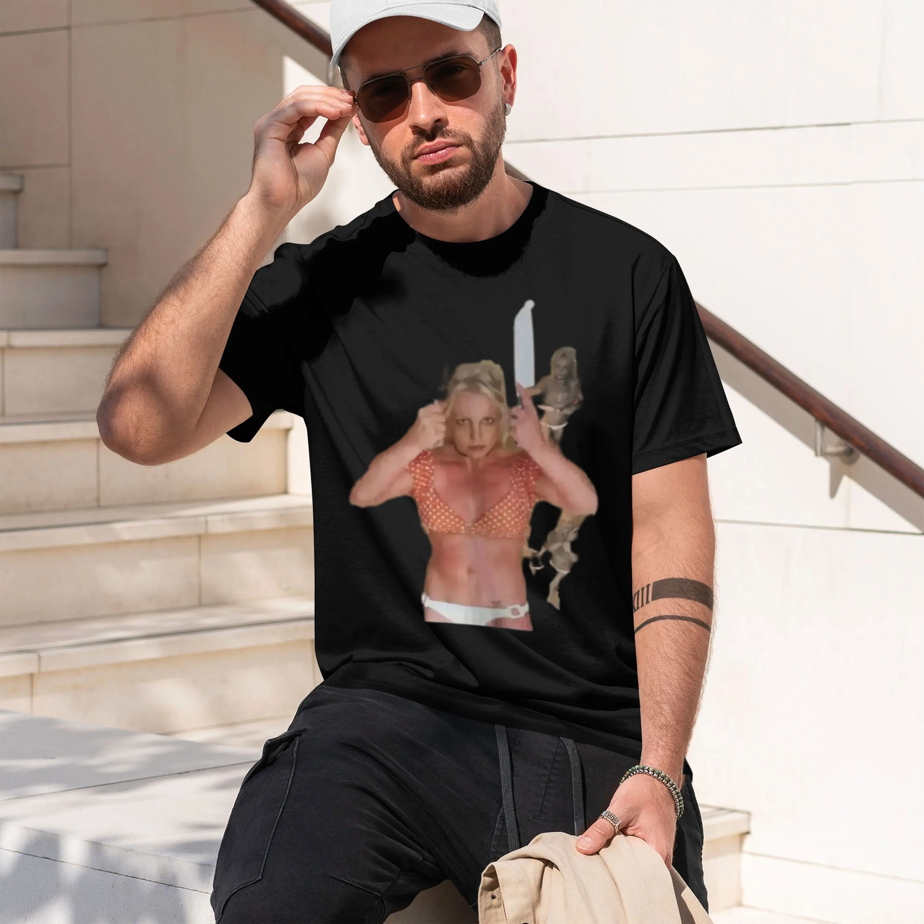 Britney Spears Knife Dance T Shirt New Funny Moment S 5XL vintage Washed grh Comfortable Soft Unisex Stylish homme 2026 New Mode