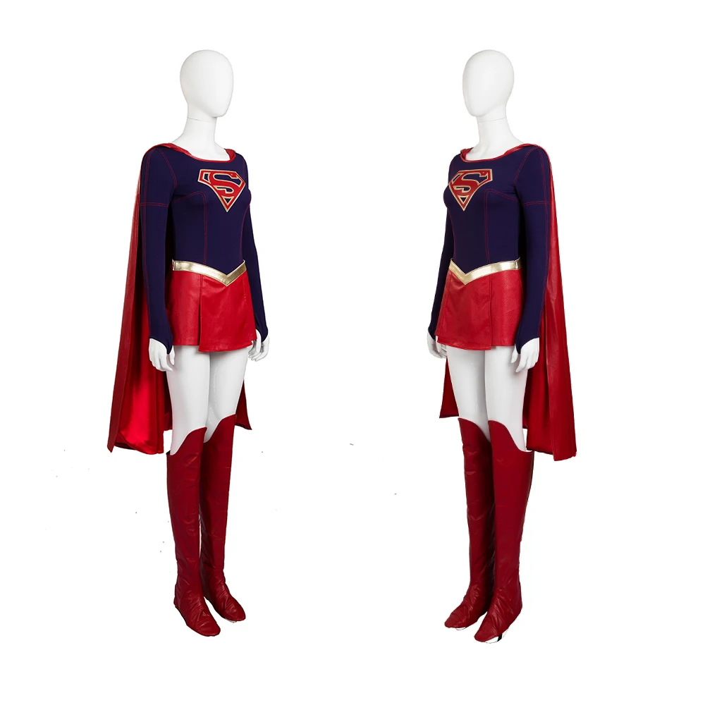 أزياء الهالوين النسائية كارا زور إل التأثيرية بذلة تنورة عباءة غطاء الحذاء مجموعة كاملة بدلة معركة البطل النسائية مقاس مخصص #2