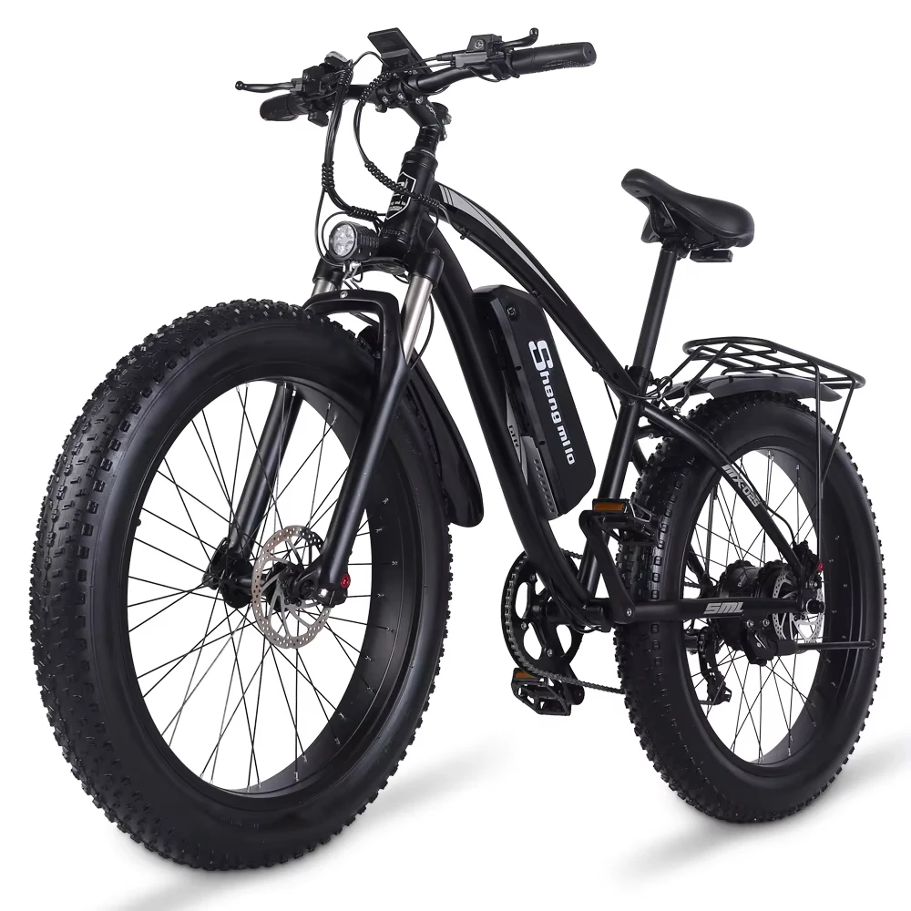Shengmilo MX02S Electric bike for adults 1000w Men's Mountain Bike 26 inch ebike 4.0 Fatbike 48V17Ah Battery Electric bicycle